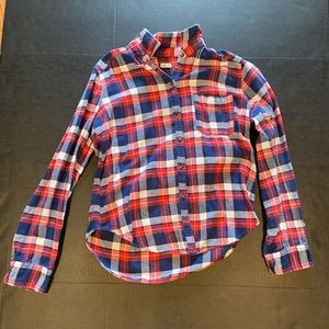 Red white & blue Hollister plaid